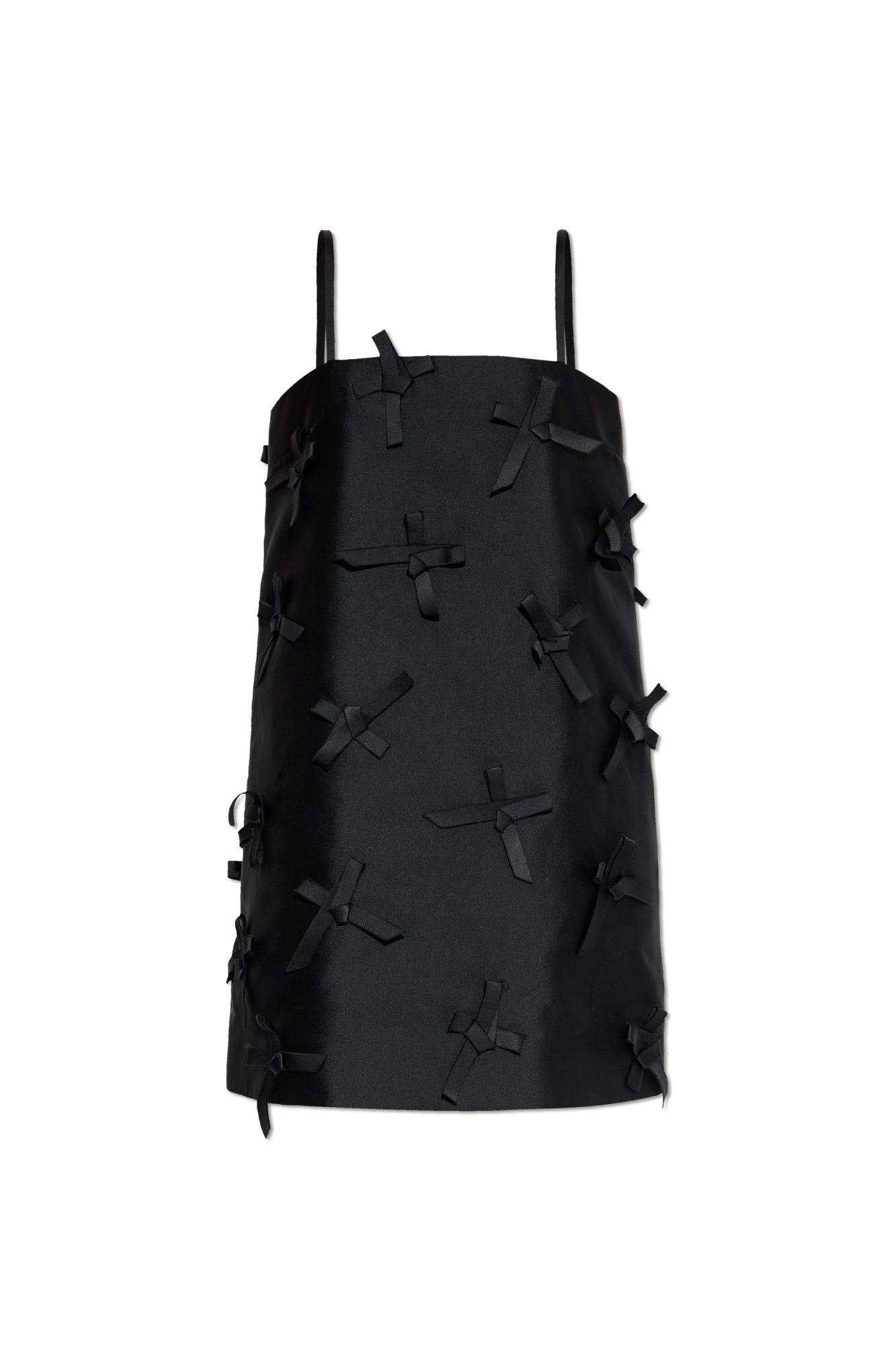 jil sander dress with decorative bows