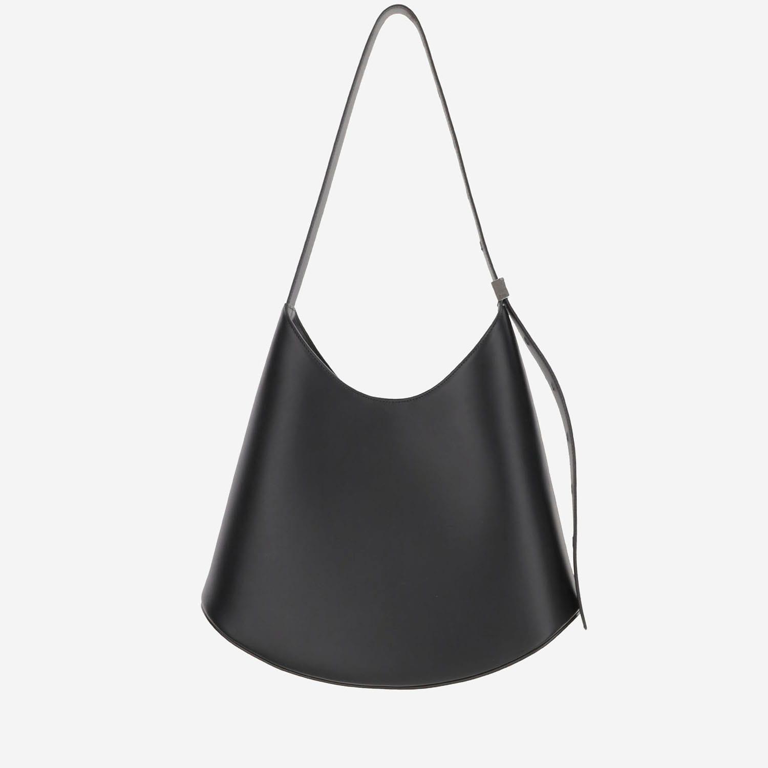 jil sander eldorado medium leather shoulder bag