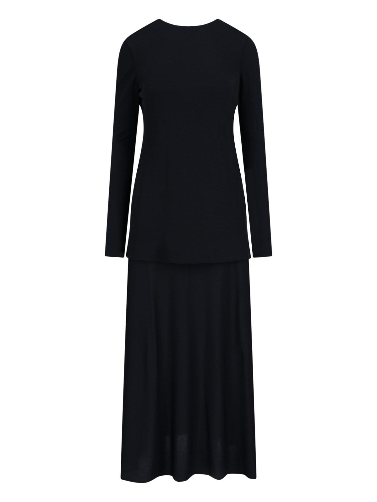 jil sander flared midi dress