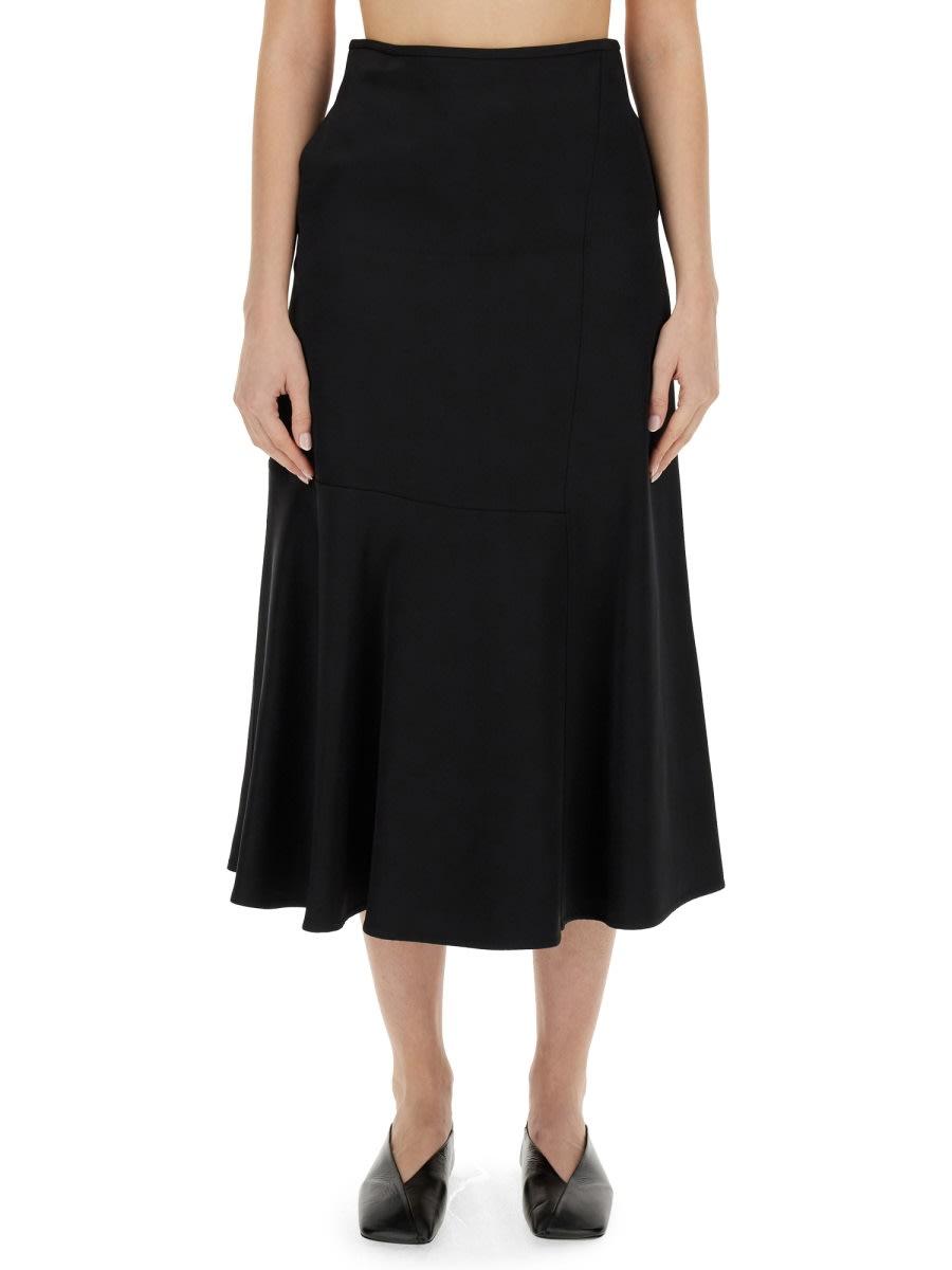 jil sander flared skirt