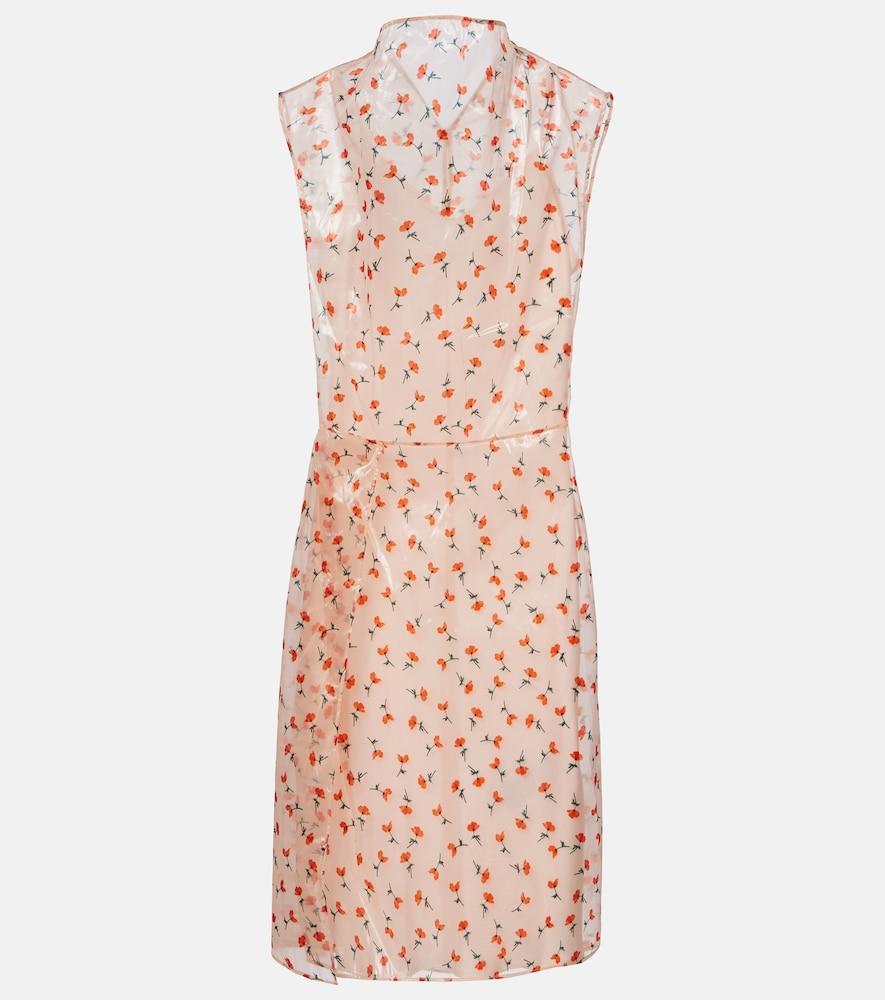 jil sander floral midi dress
