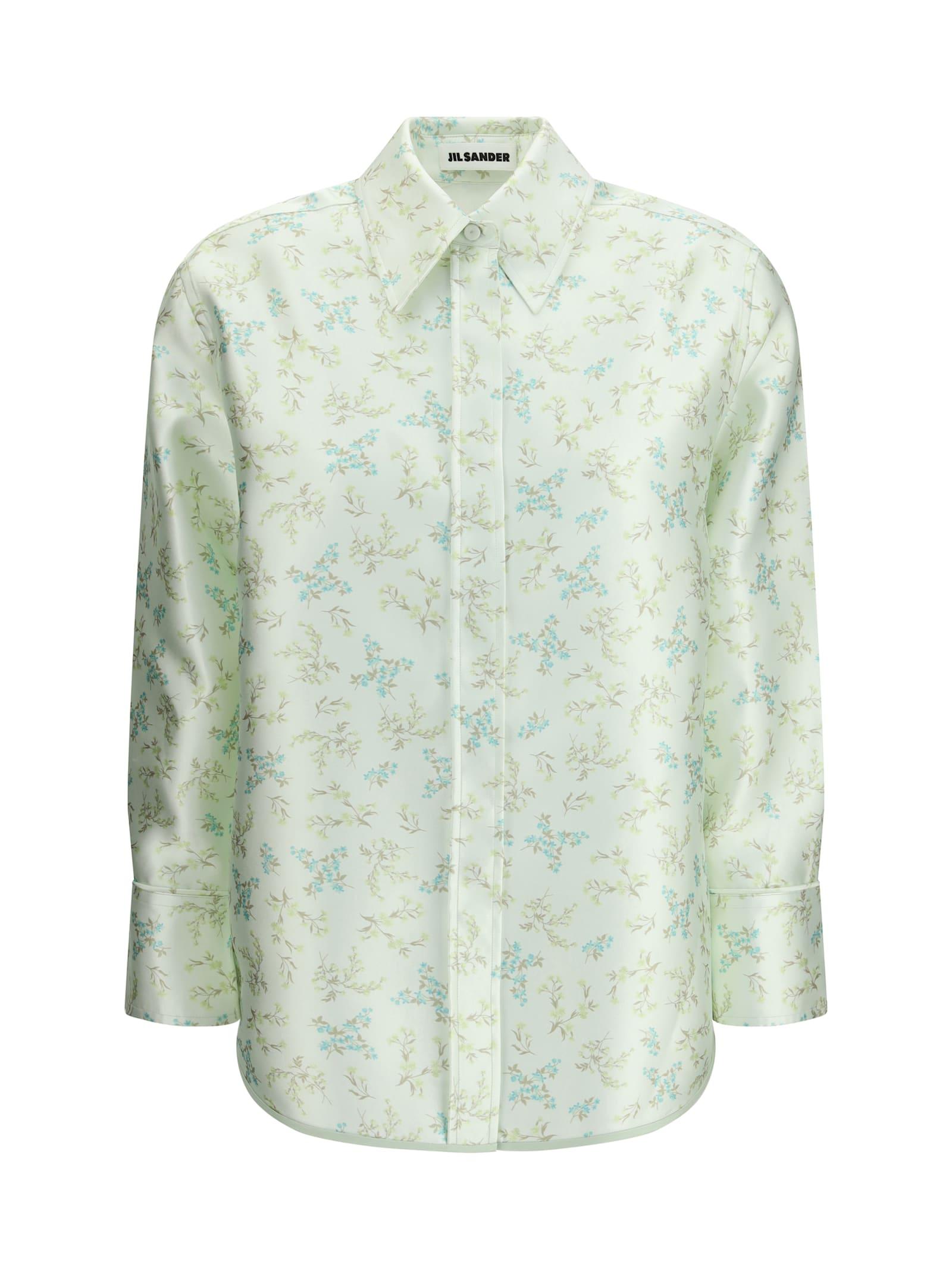 jil sander floral-print shirt