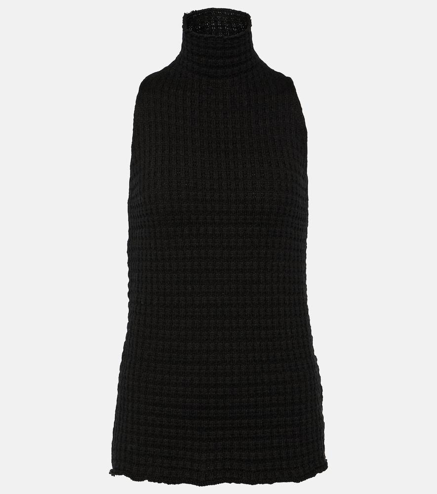 jil sander frayed cotton top