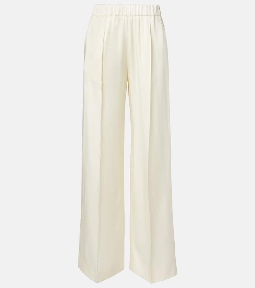 jil sander gathered satin wide