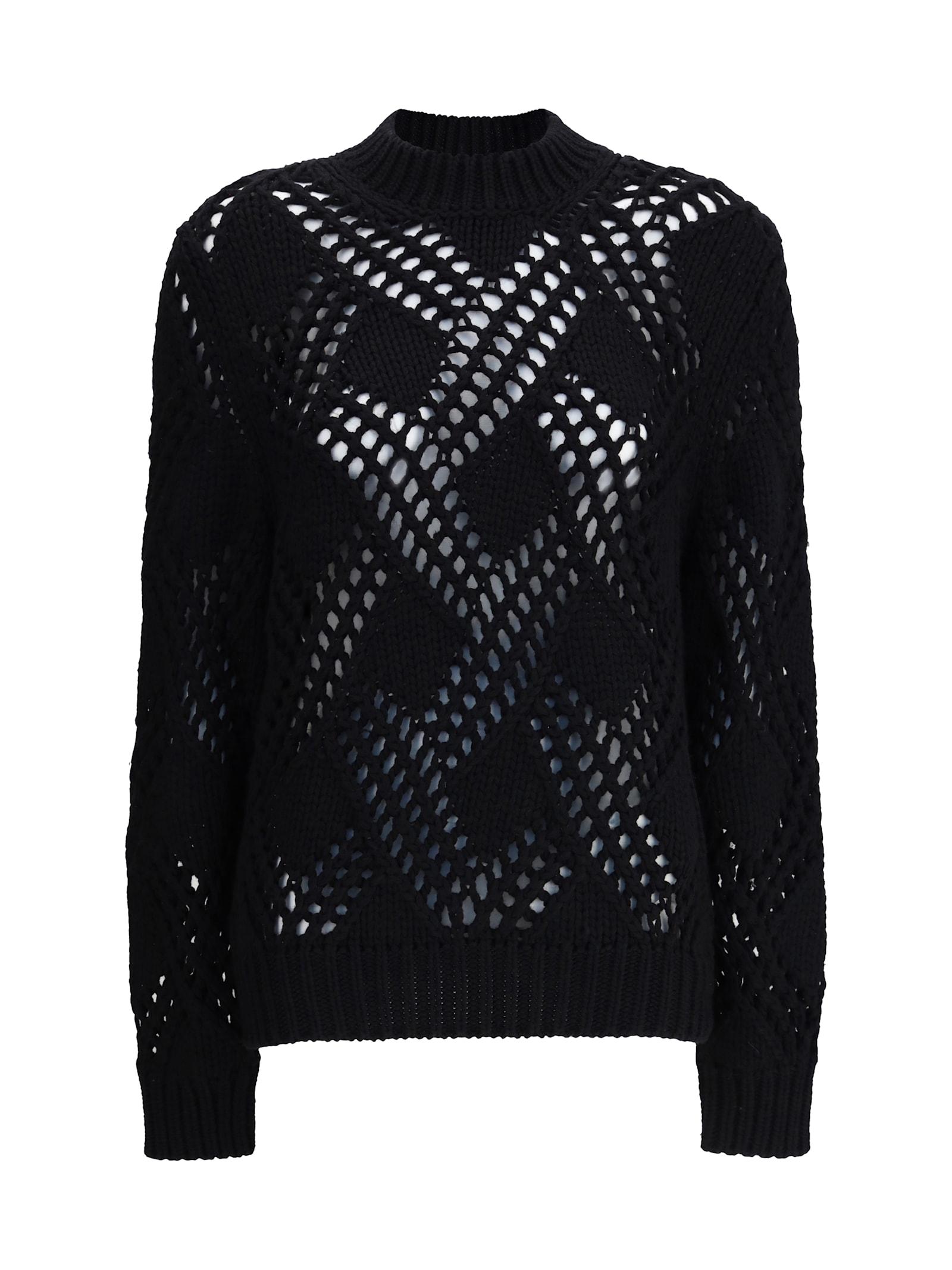 jil sander geometric pattern sweater