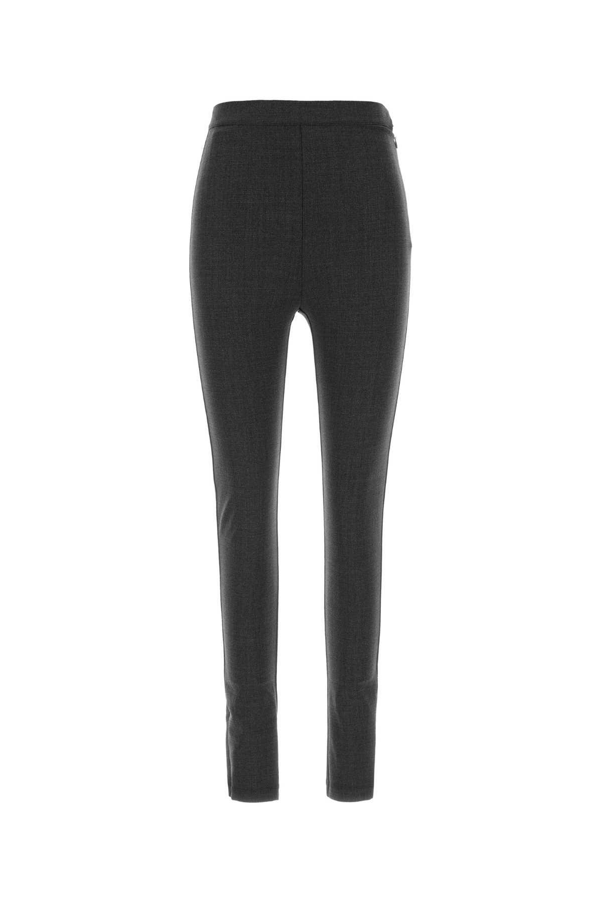 jil sander graphite stretch virgin wool blend pant