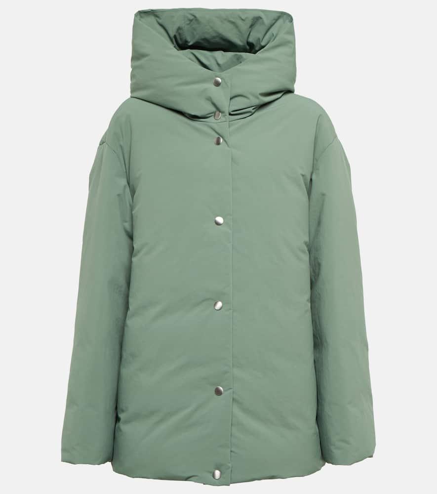jil sander hooded down jacket