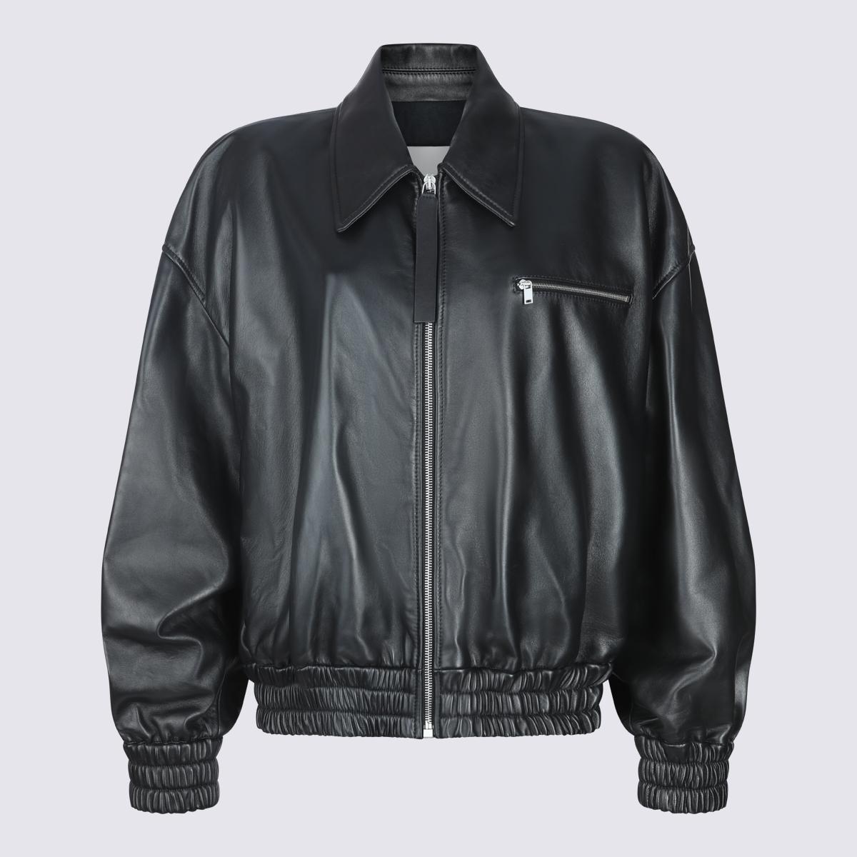 jil sander jackets black _100 % co - women