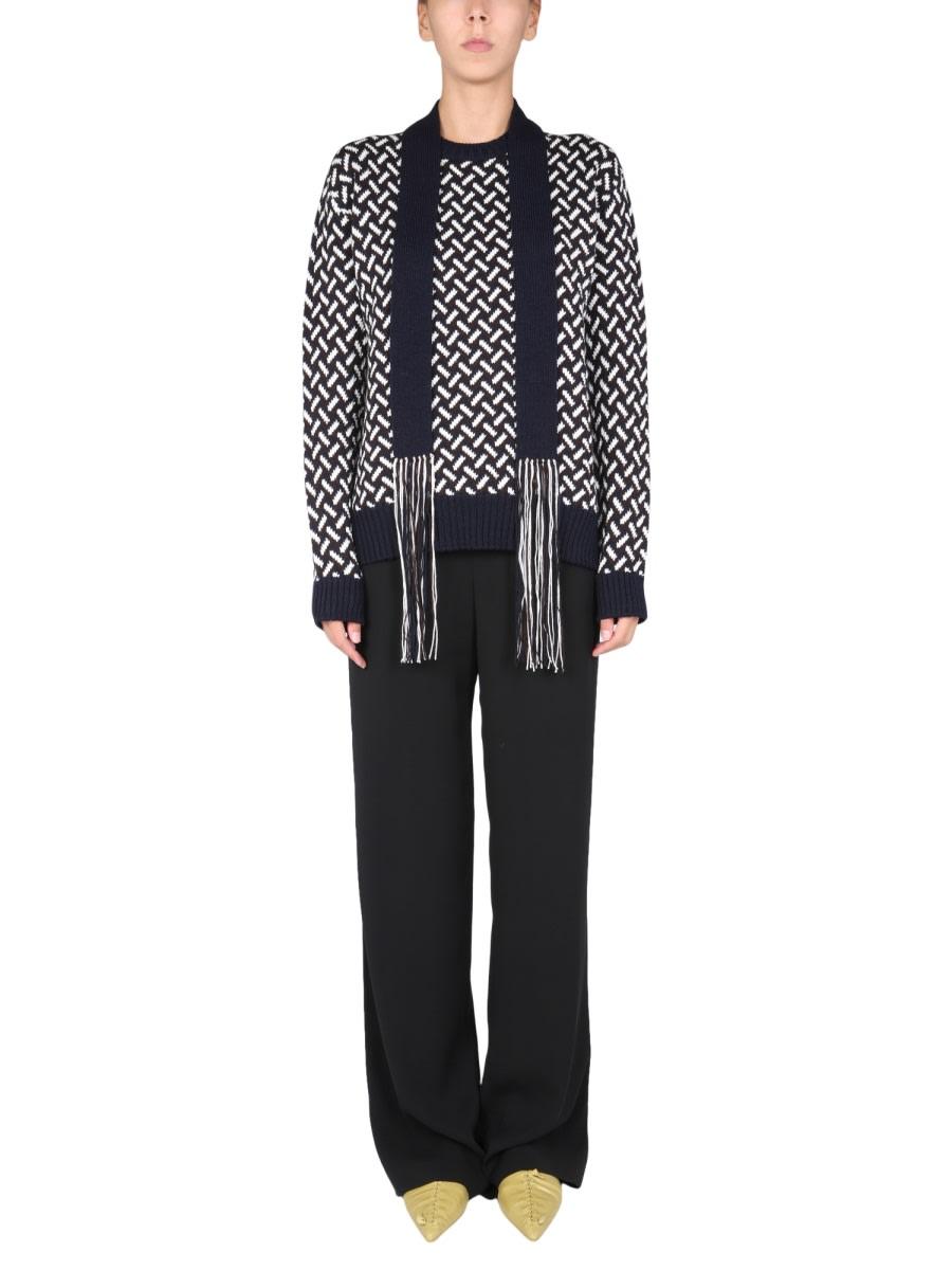 jil sander jacquard sweater