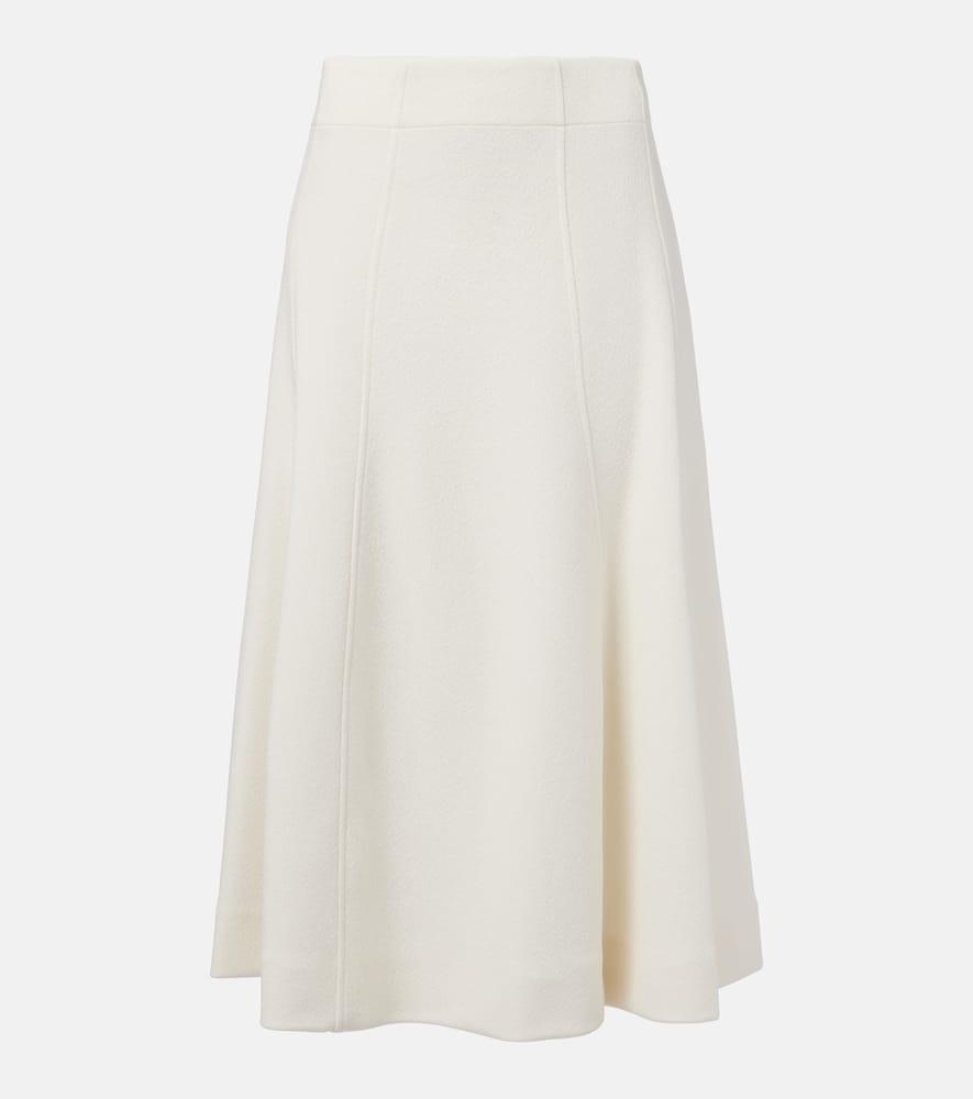 jil sander knitted midi skirt