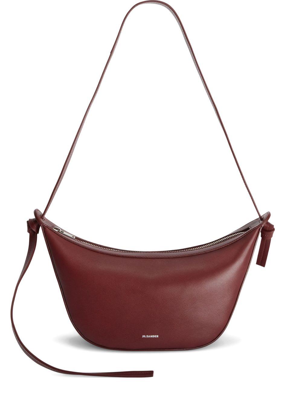jil sander knot small leather crossbody bag
