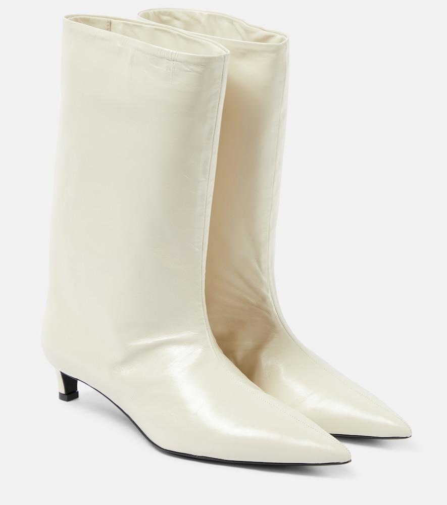 jil sander leather boots