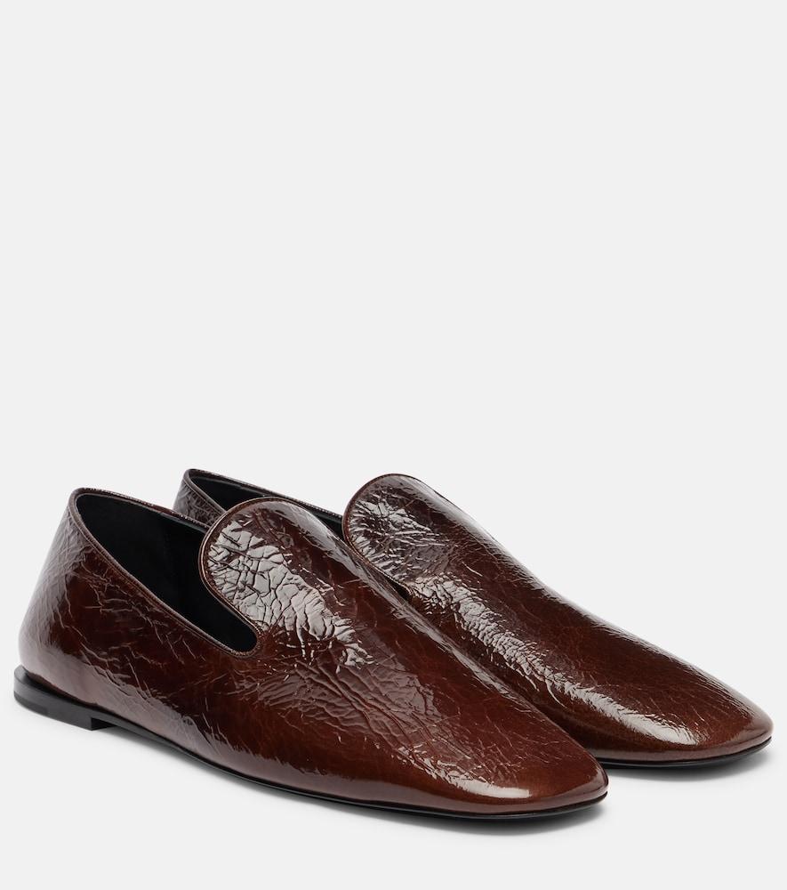 jil sander leather loafers