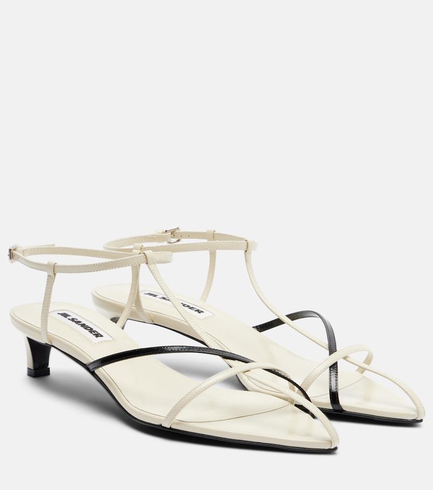jil sander leather sandals