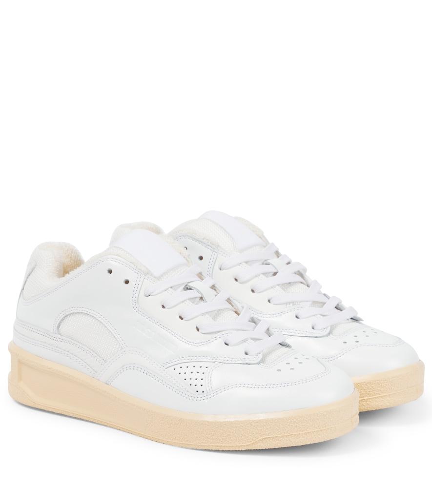 jil sander leather sneakers