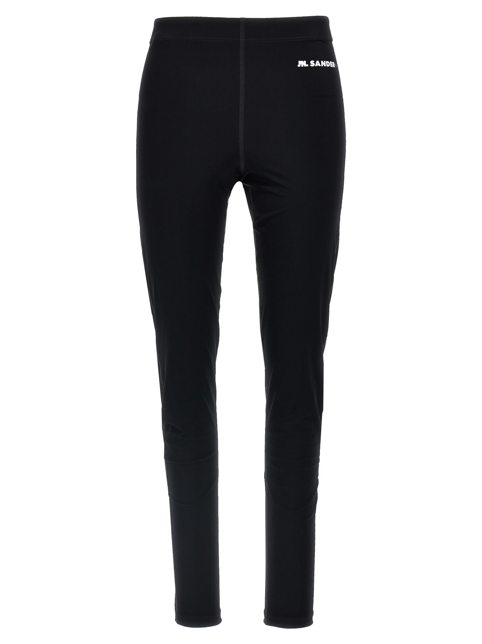 jil sander logo leggings