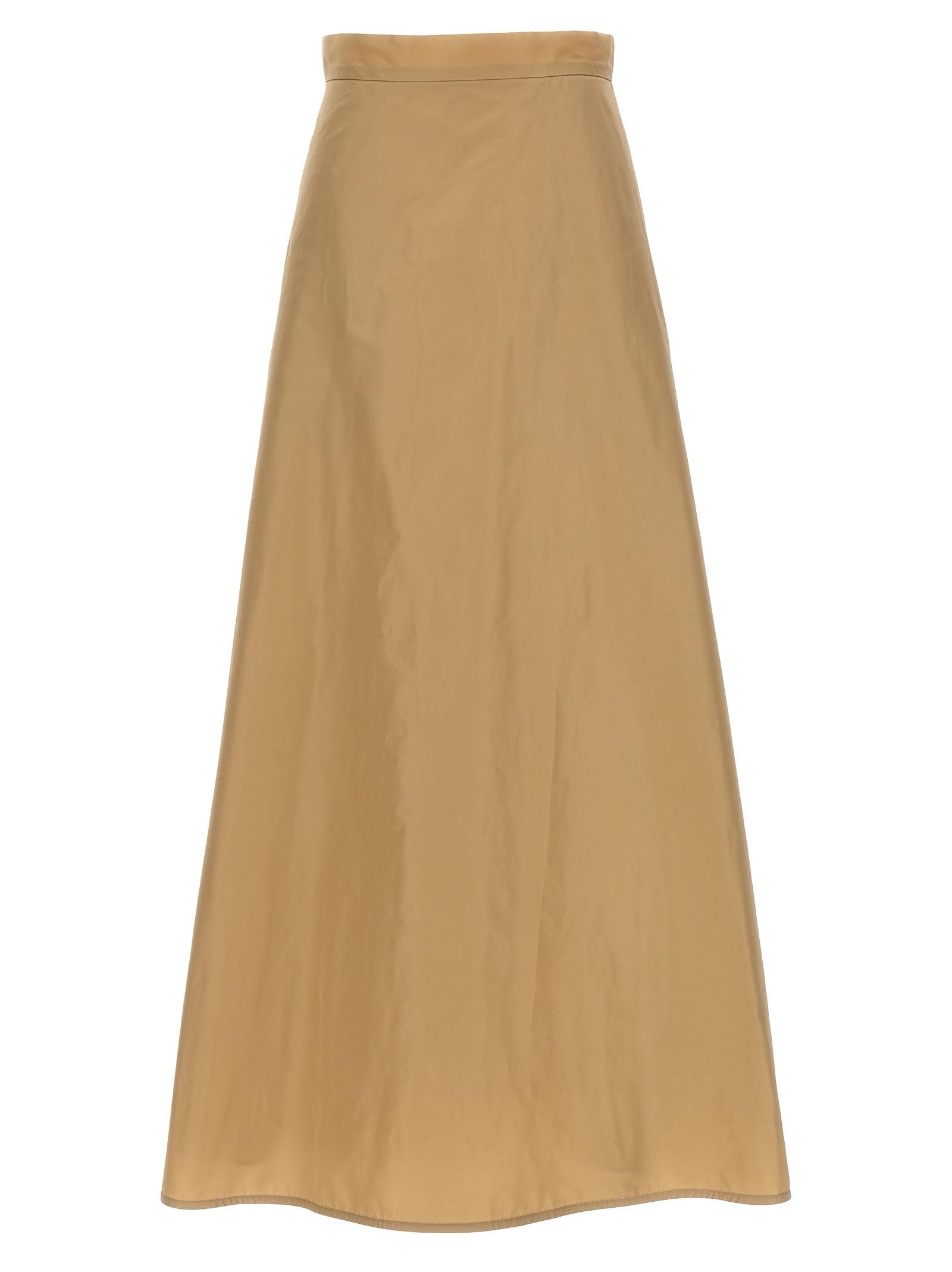 jil sander long flared skirt