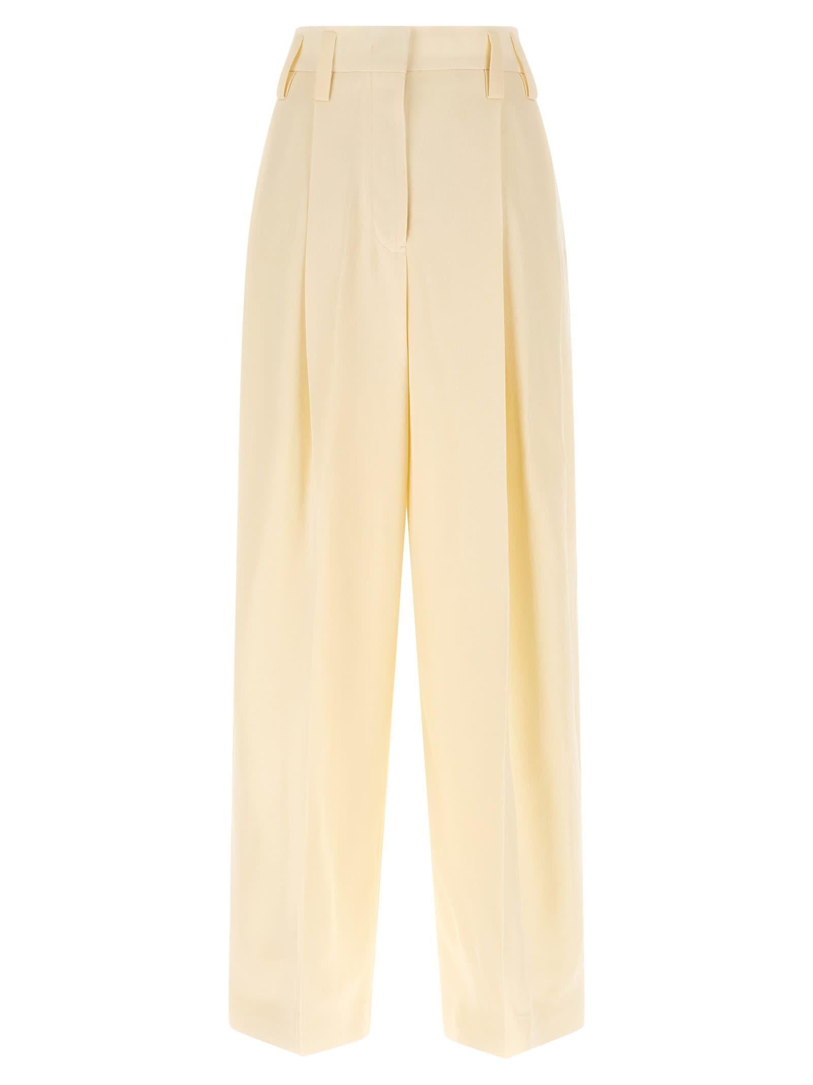 jil sander loose leg pants