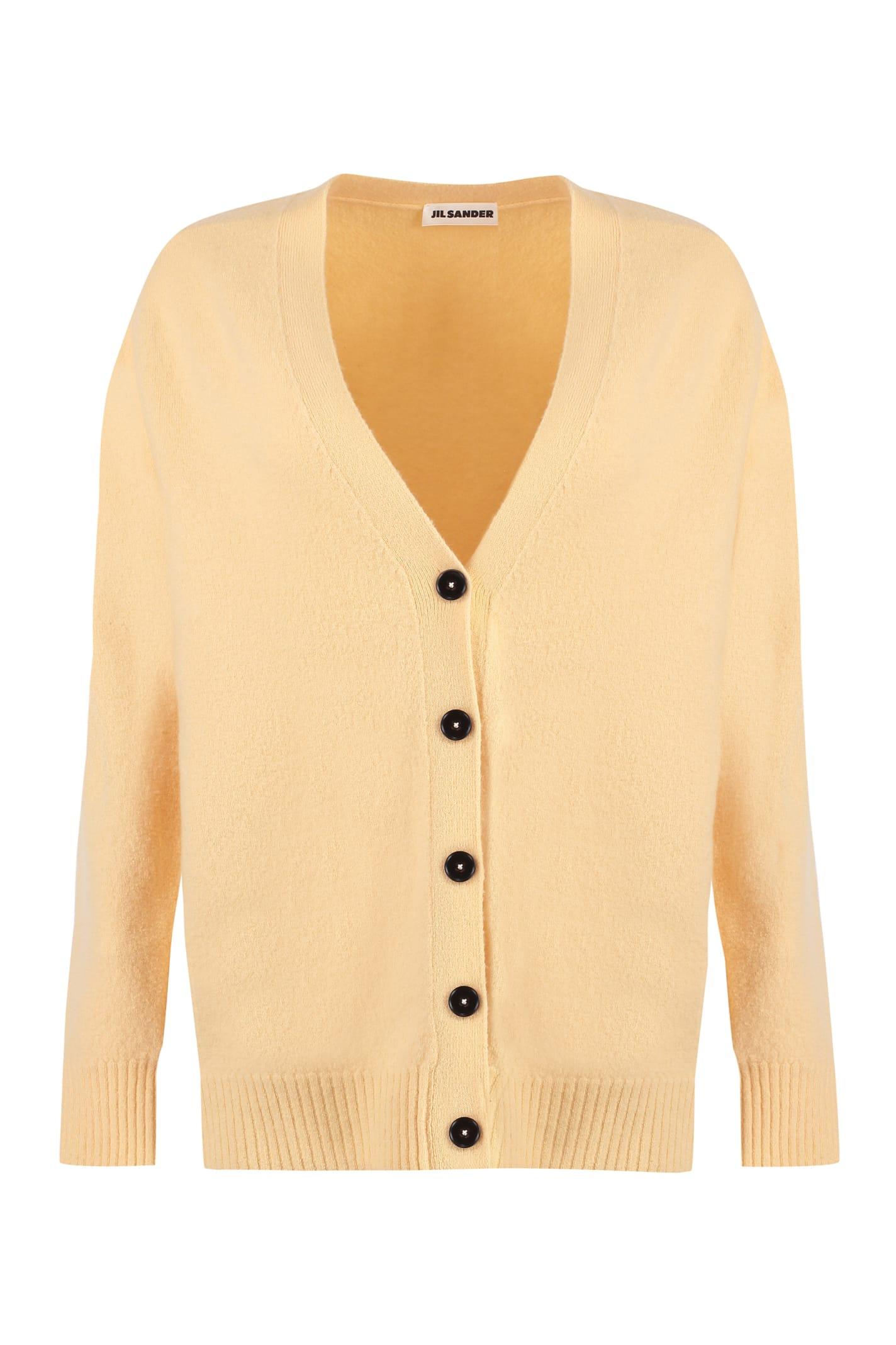 jil sander merino wool cardigan