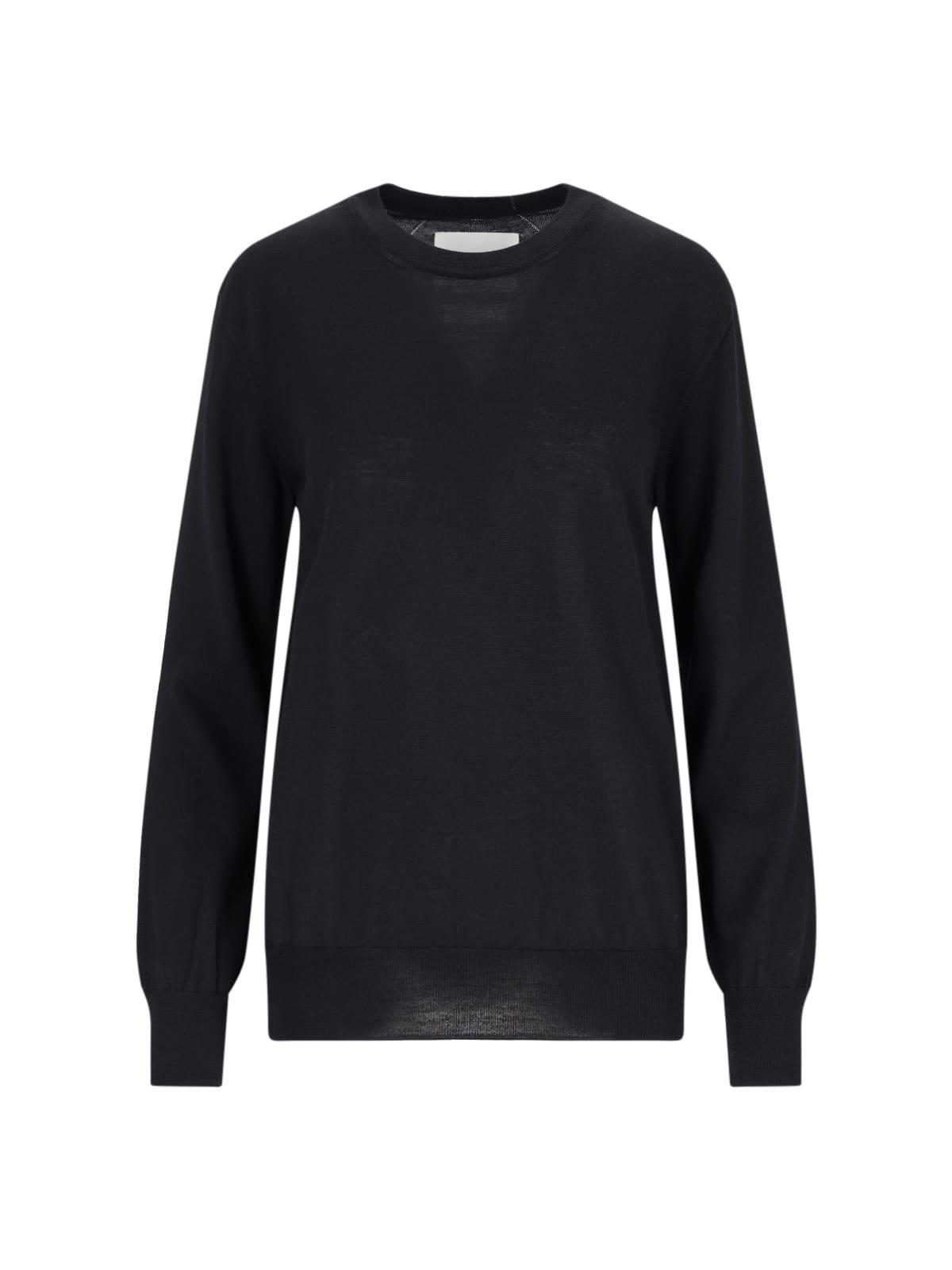 jil sander merino wool crew neck sweater