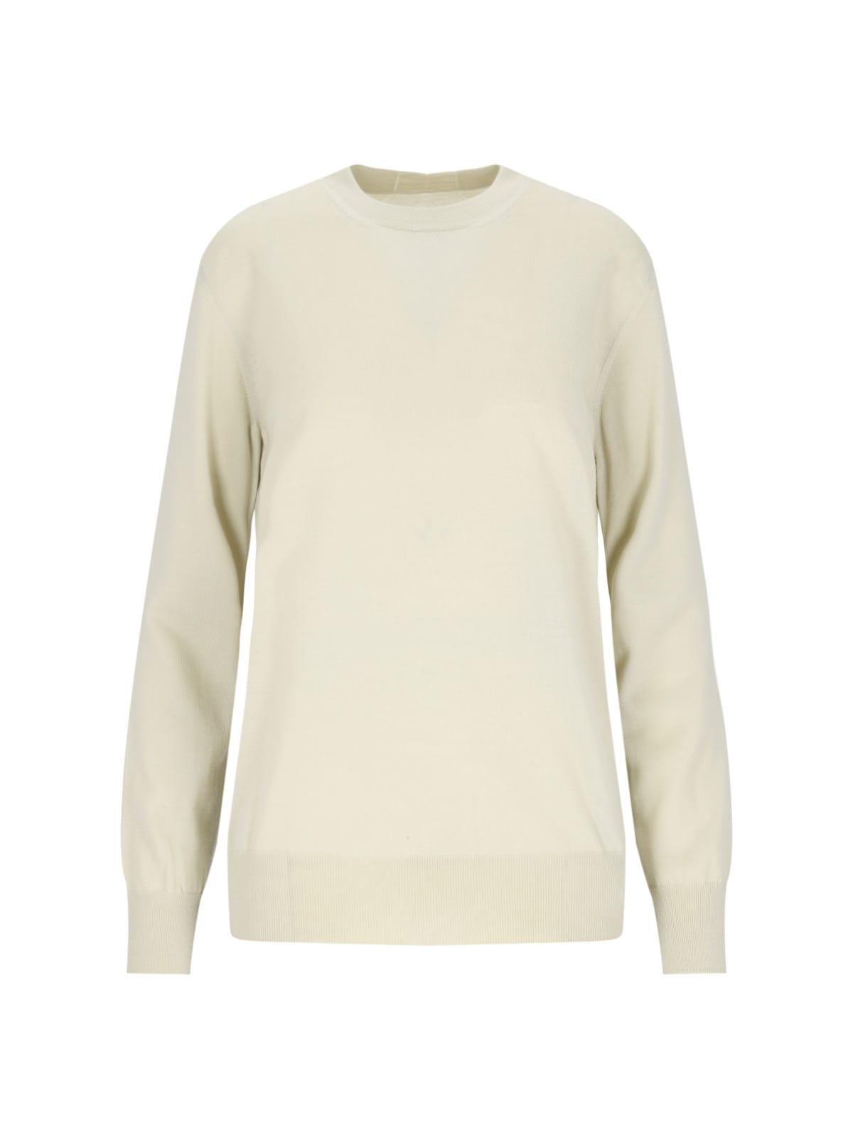 jil sander merino wool crew neck sweater