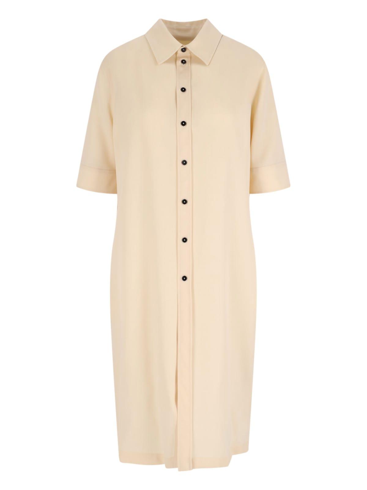 jil sander midi shirt dress
