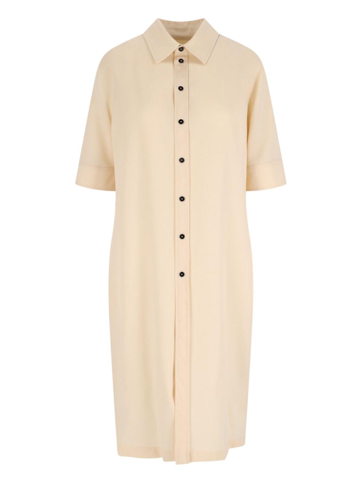 jil sander midi shirt dress