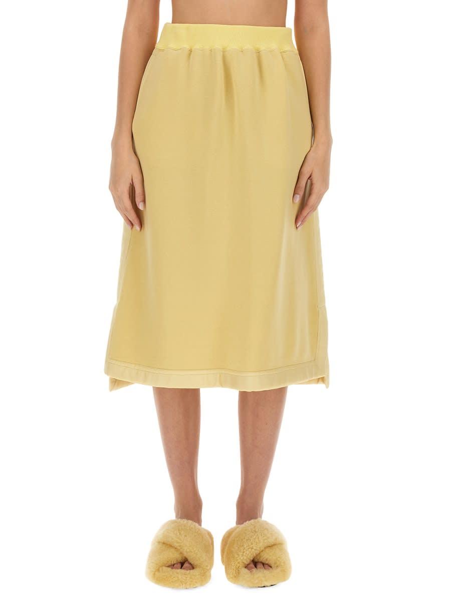 jil sander midi skirt