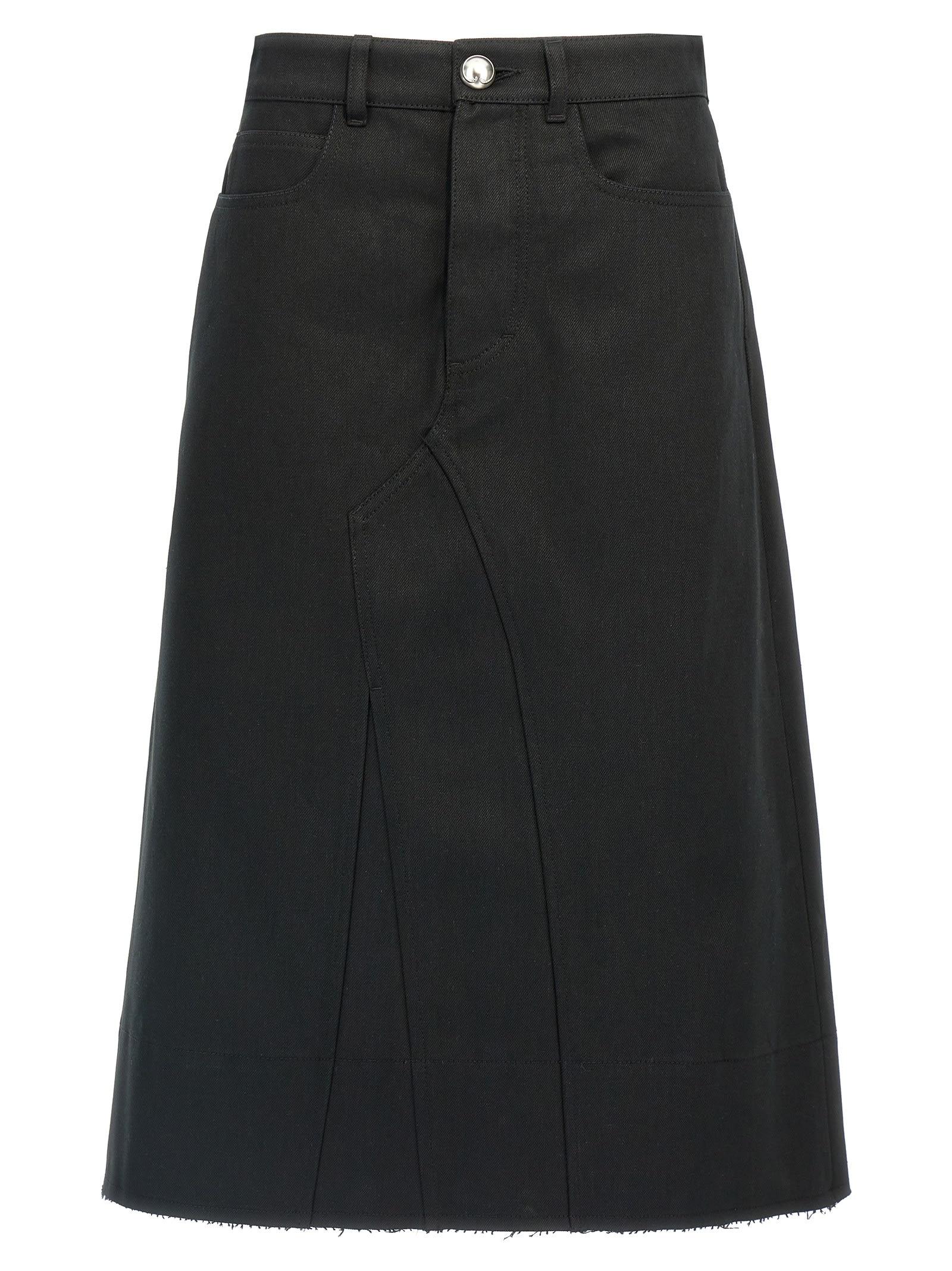 jil sander midi skirt