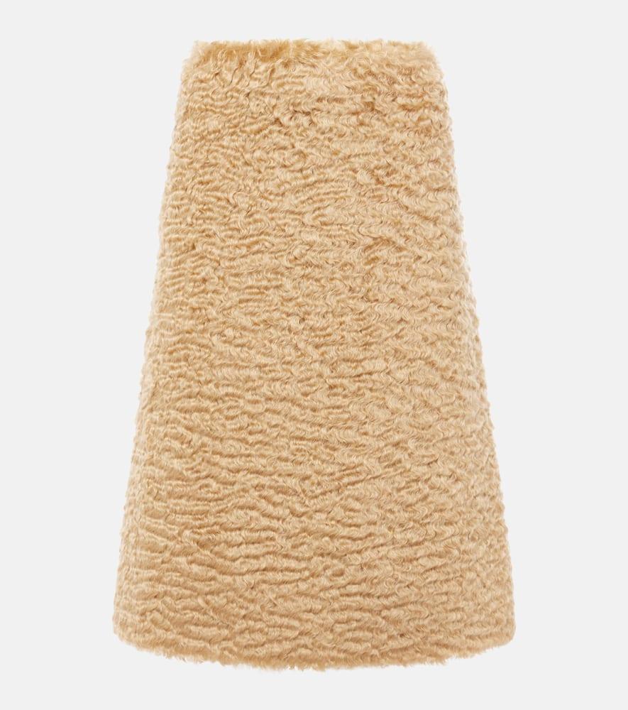 jil sander mohair and cotton skirt