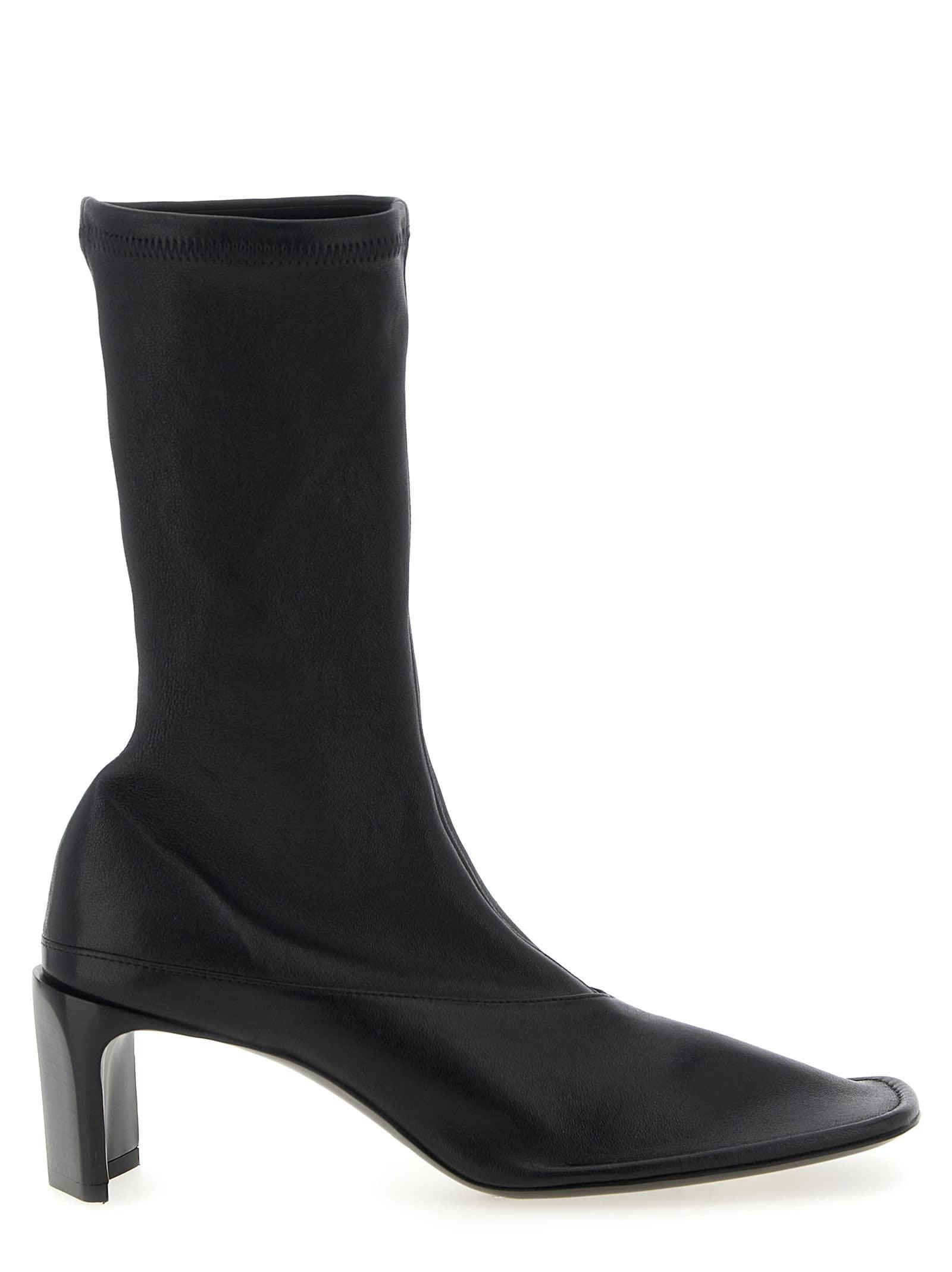 jil sander nappa ankle boots