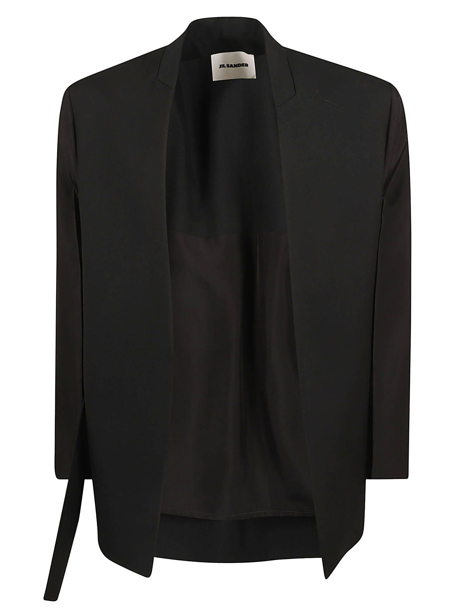 jil sander open belted blazer