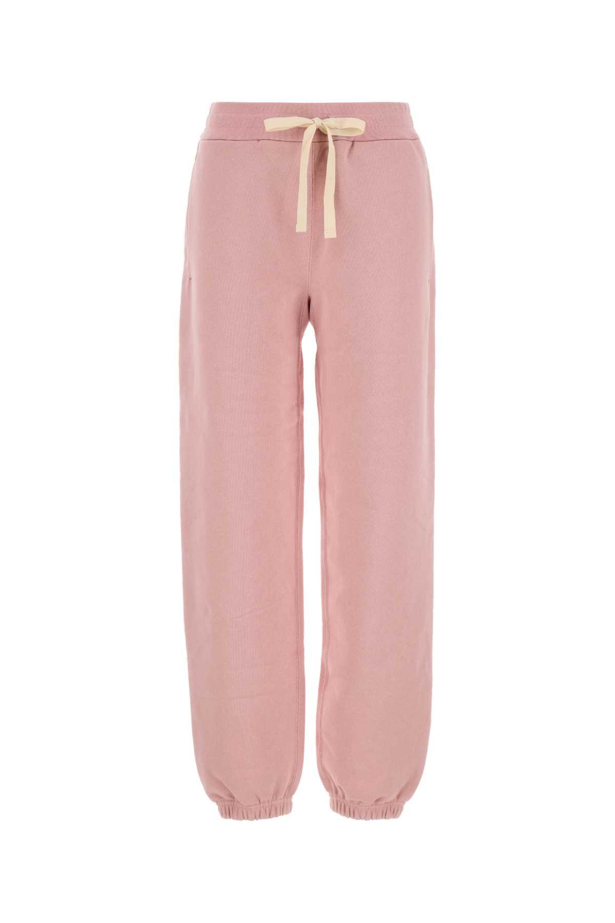 jil sander pink cotton joggers