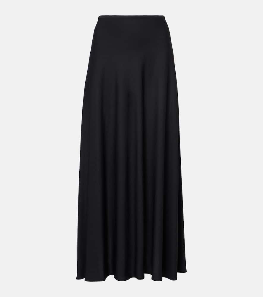 jil sander pleated midi skirt