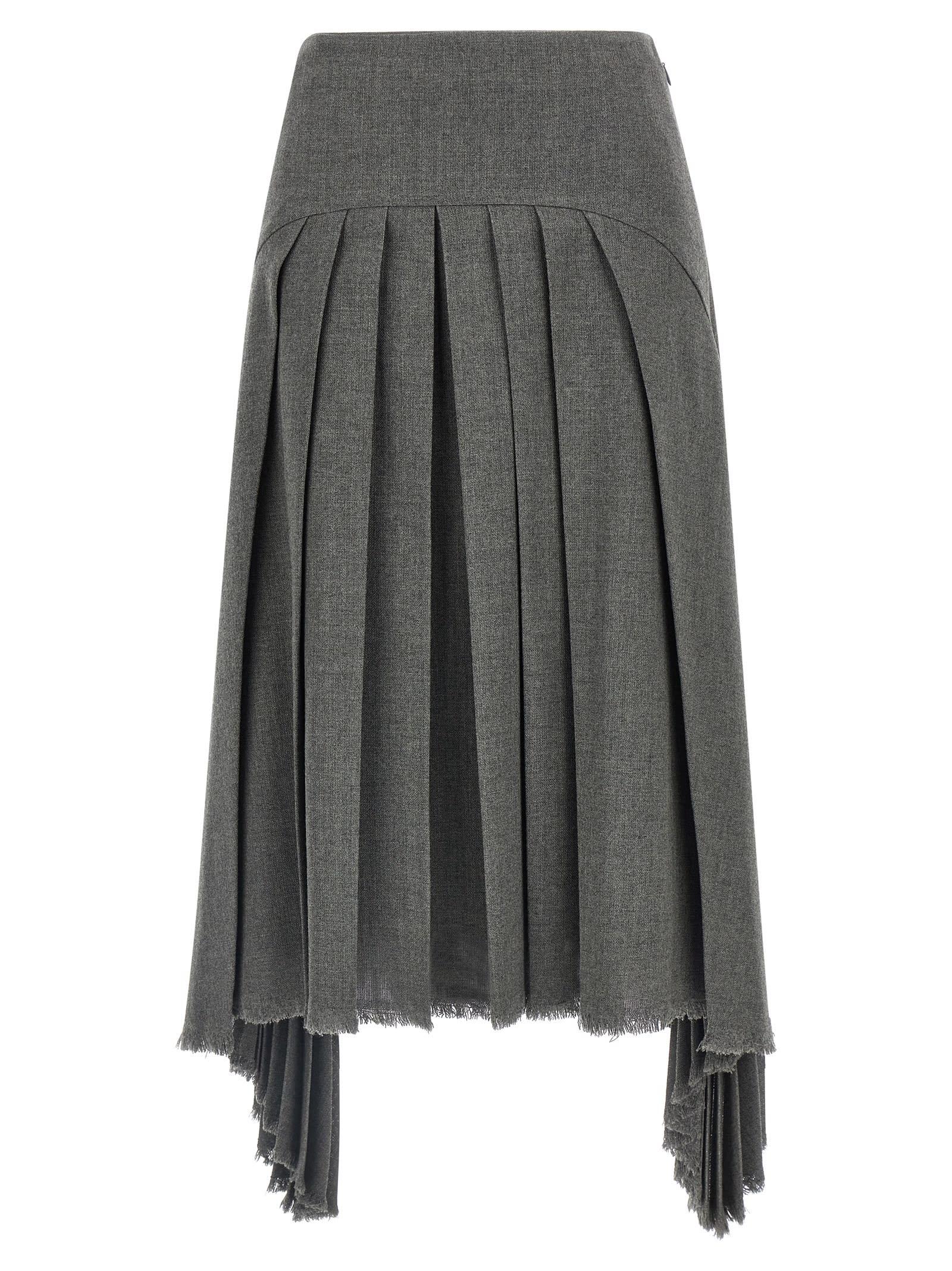 jil sander pleated skirt
