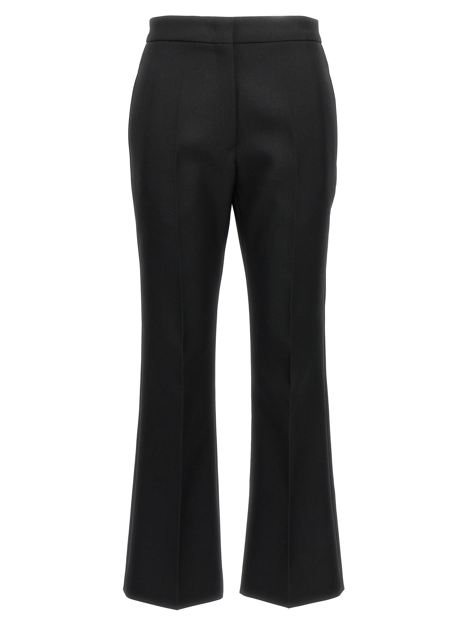jil sander pleated wool trousers