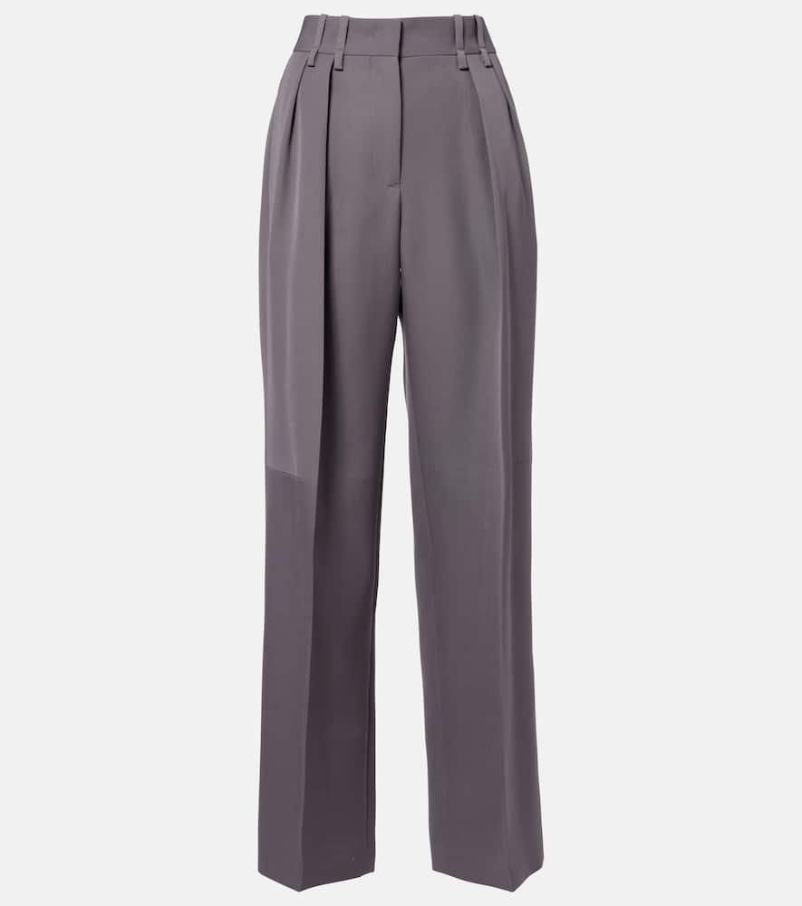 jil sander pleated wool wide