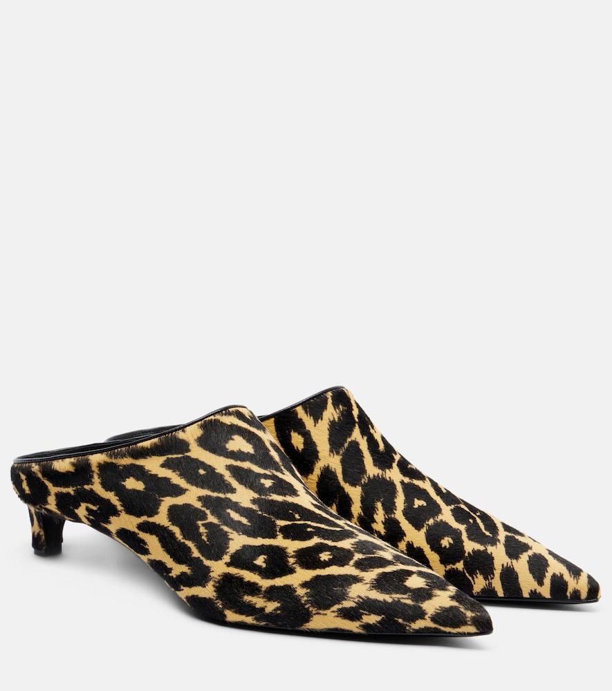 jil sander pointy leopard