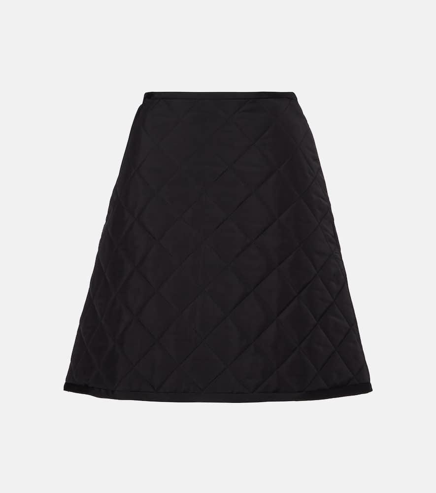 jil sander quilted miniskirt