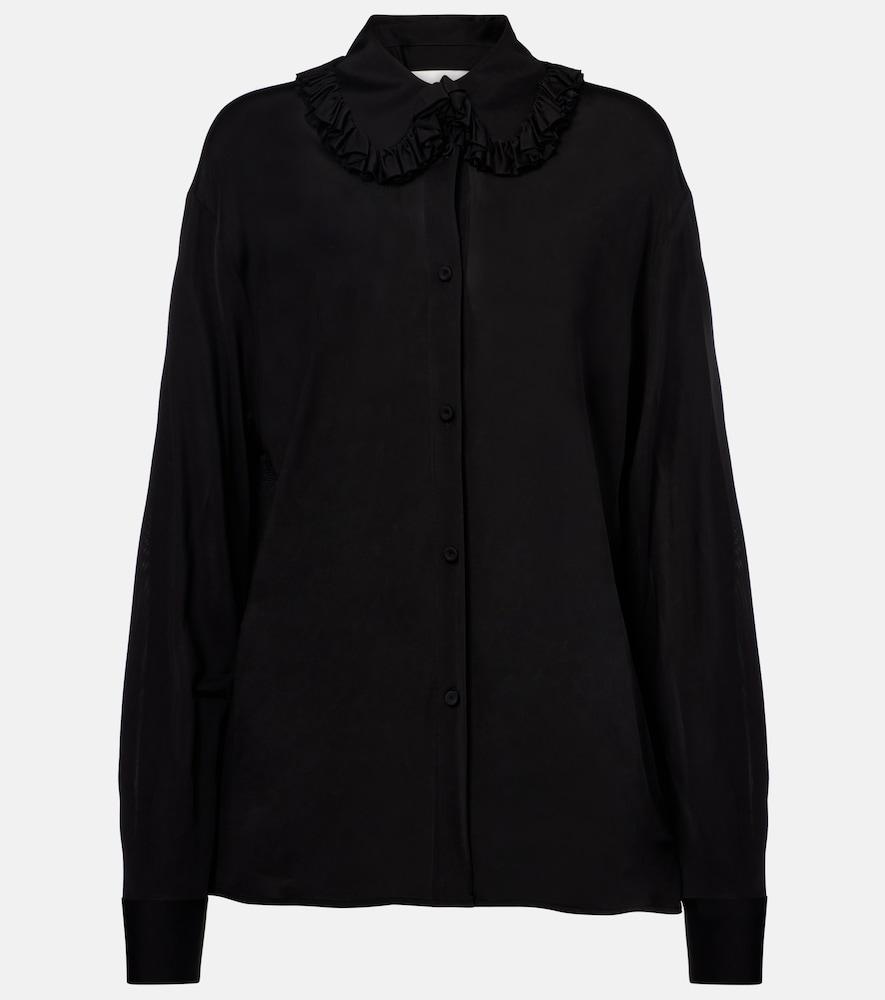 jil sander ruffled blouse