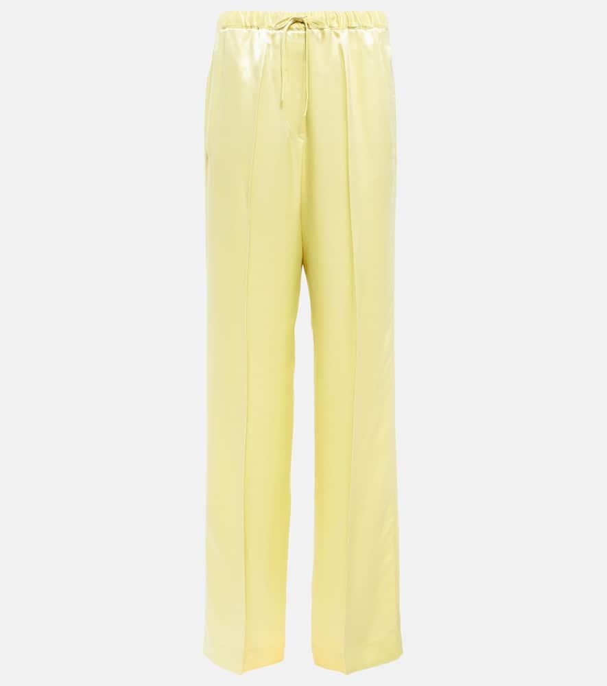 jil sander satin pants