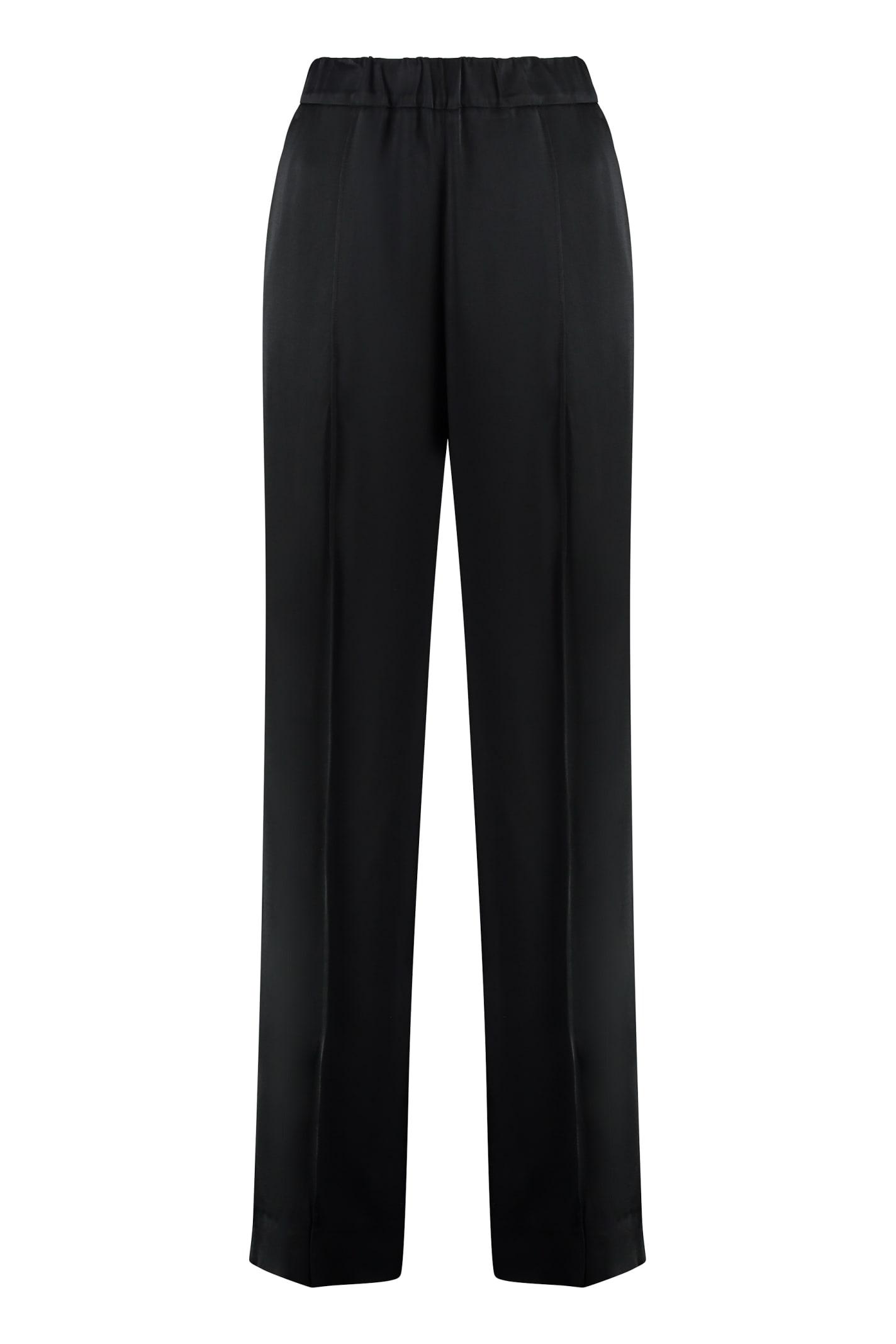 jil sander satin trousers