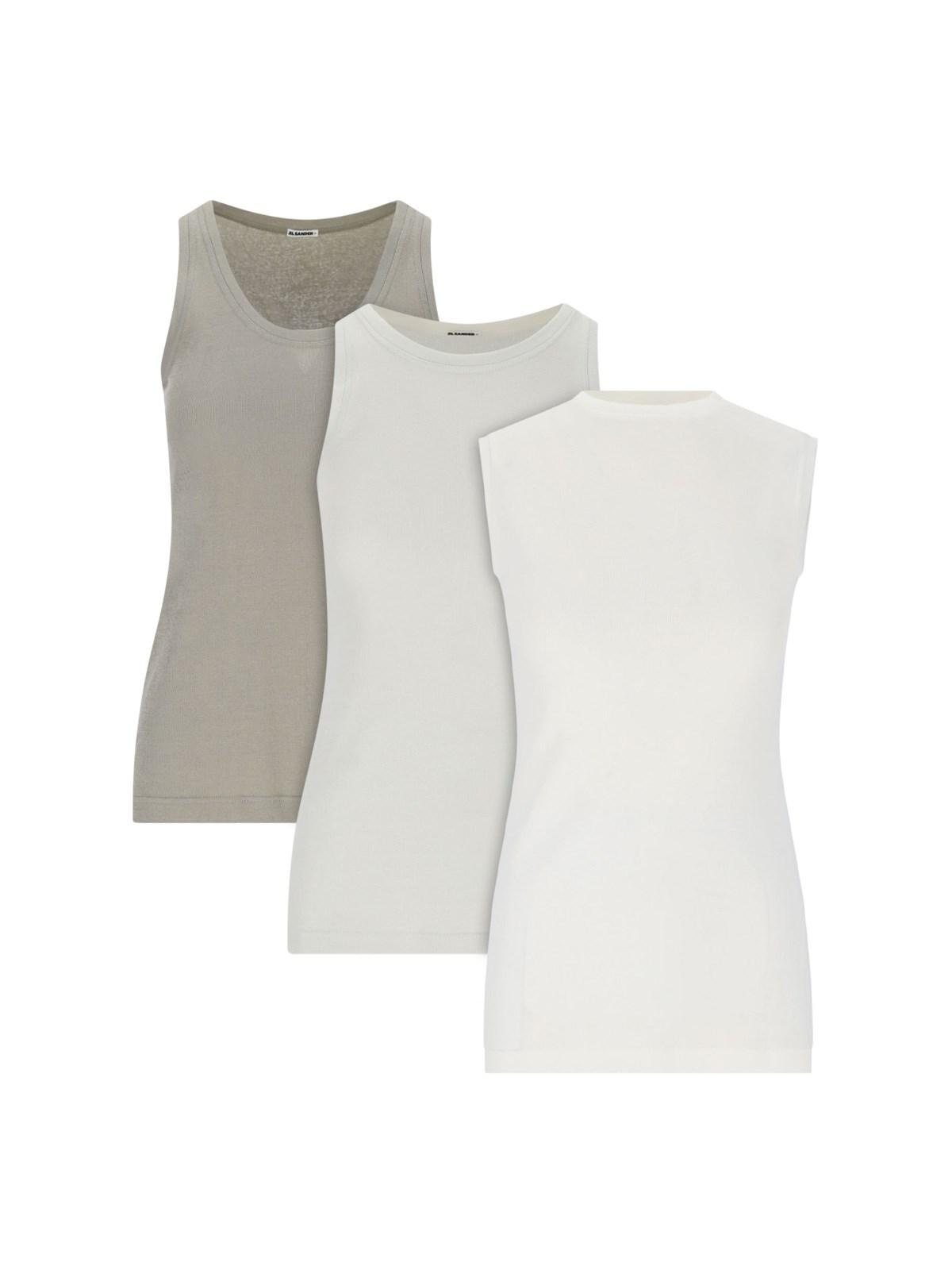 jil sander set of 3 tank tops