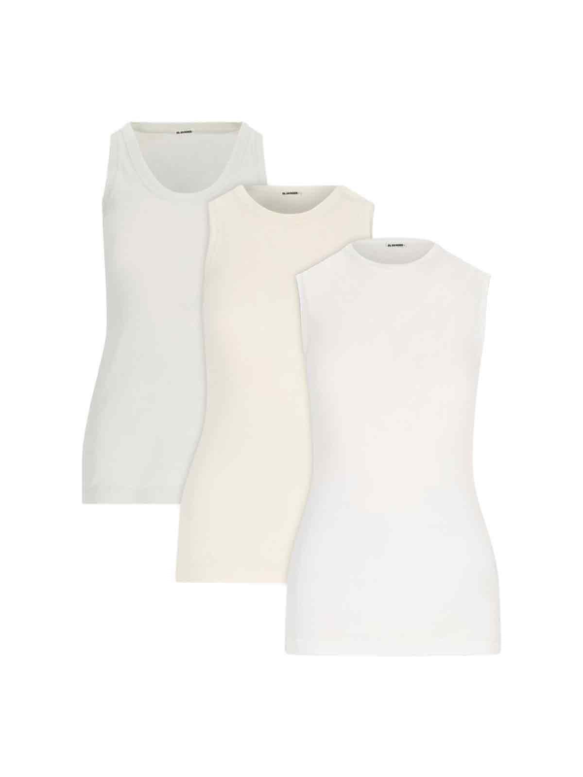 jil sander set of 3 tank tops