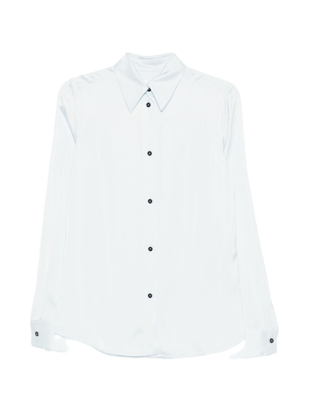 jil sander shirts clear blue viscose - women
