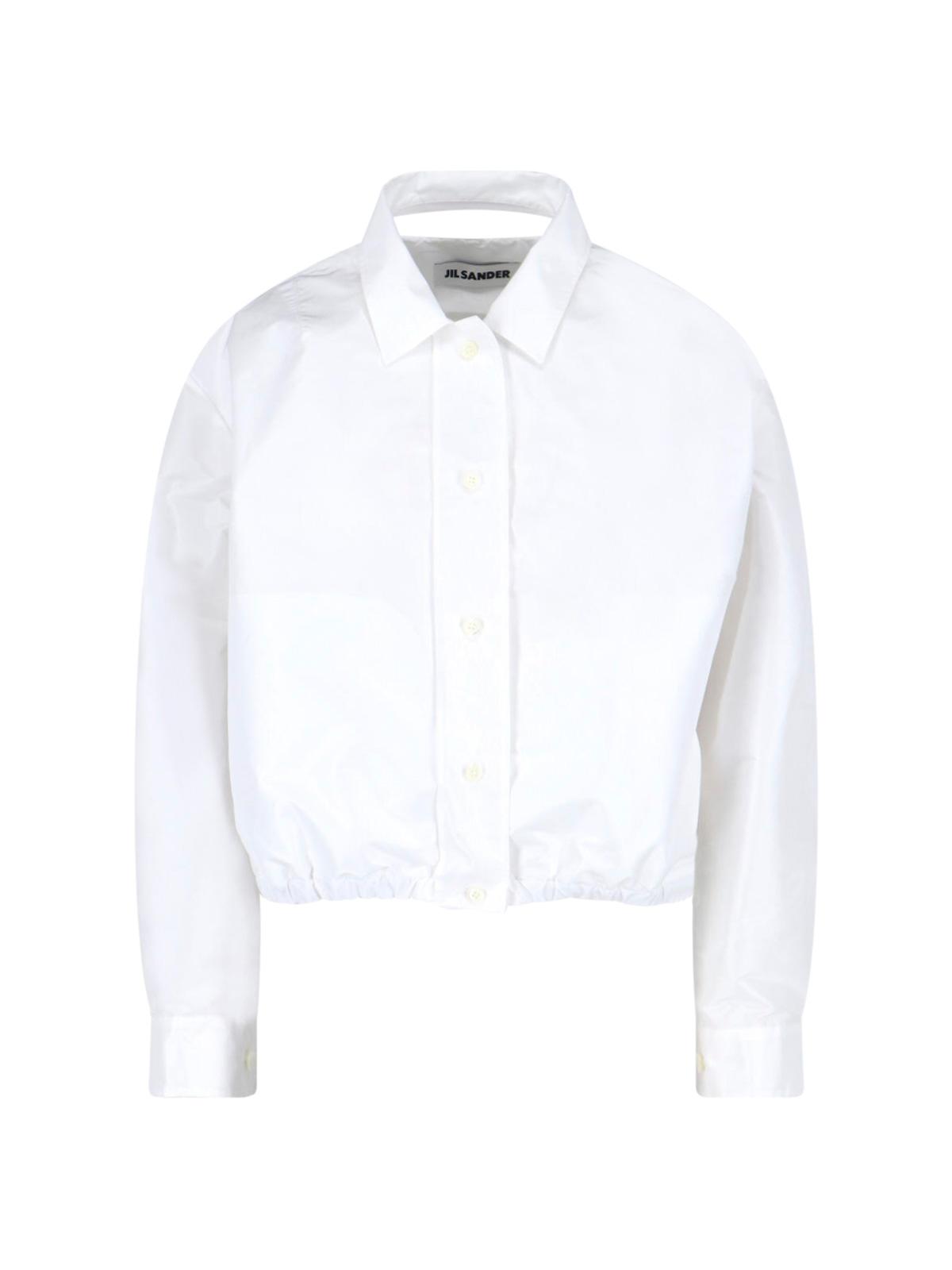 jil sander shirts white polyester - women