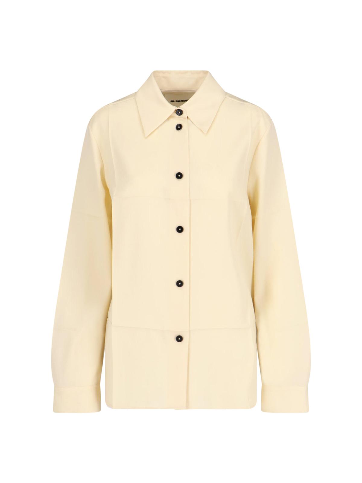 jil sander shirts white virgin wool - women