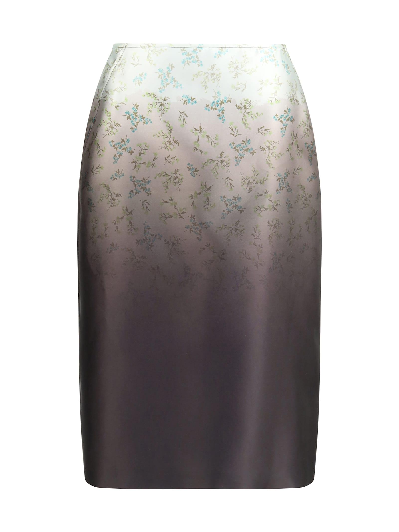 jil sander silk printed skirt