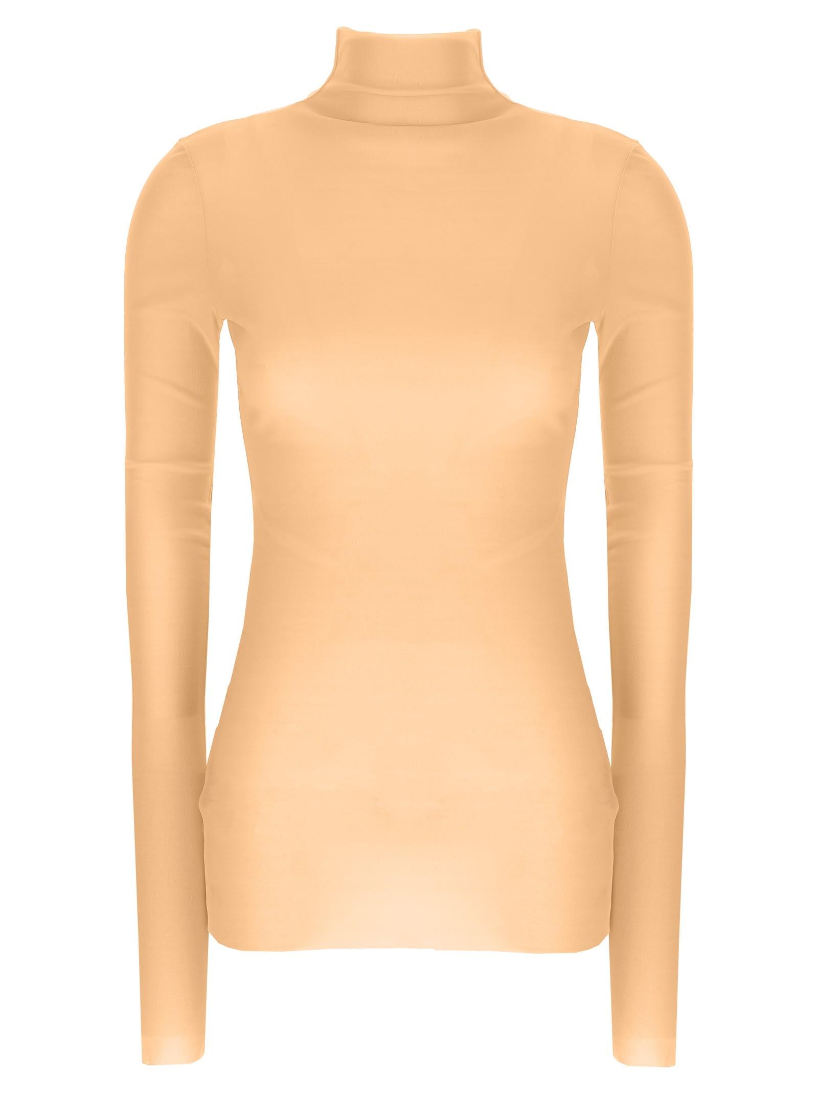 jil sander silk turtleneck top