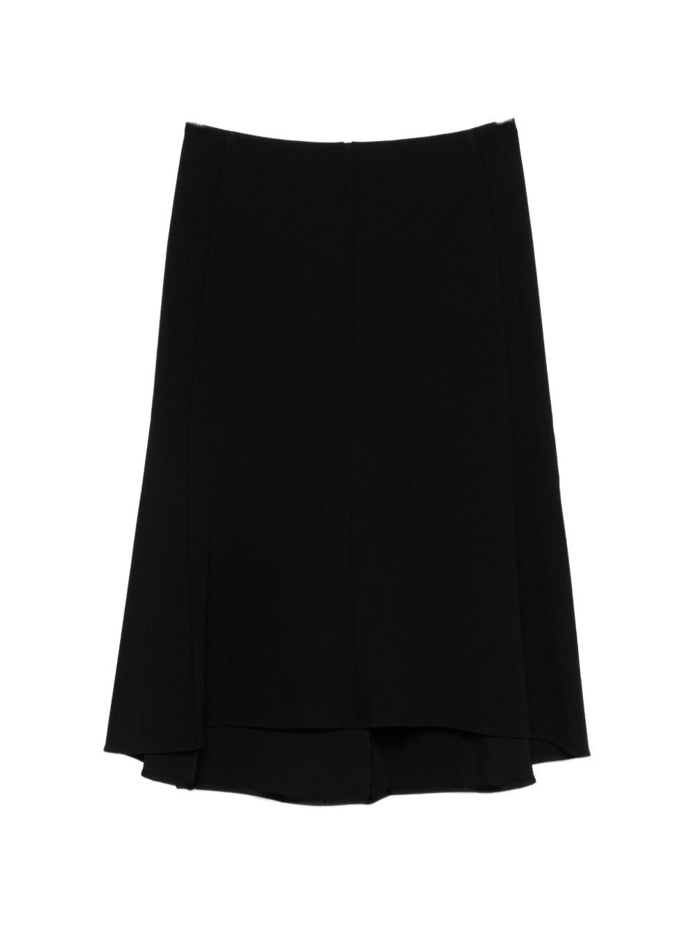jil sander skirts black viscose polyamide elastane - women